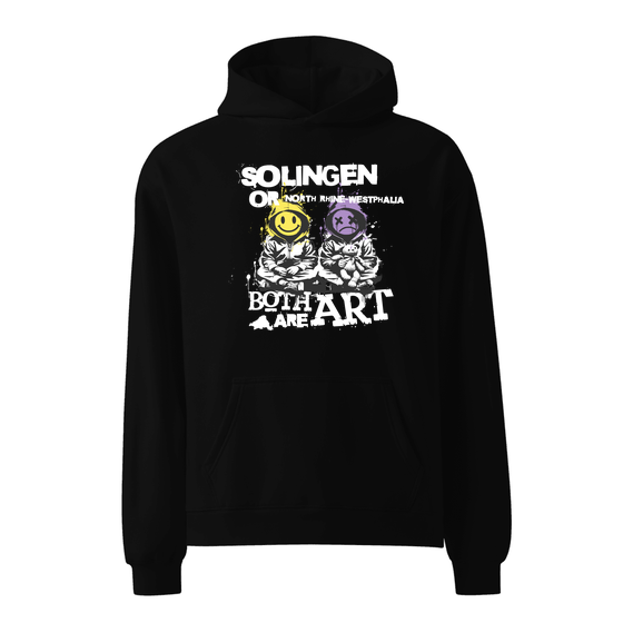 Solingen Hoodie mit Art-Design (Schwarz)