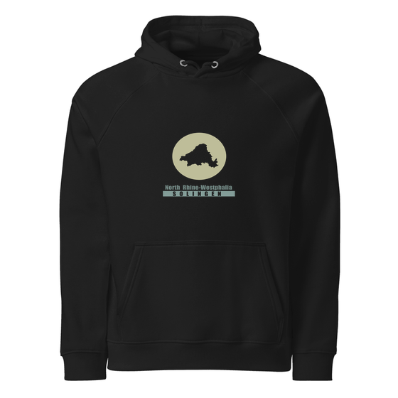 Solingen Hoodie mit Minimal Moon-Design (Schwarz)