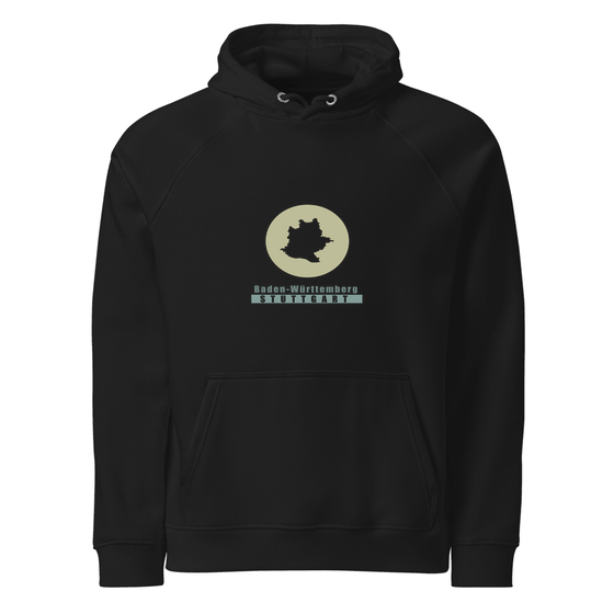 Stuttgart Hoodie mit Minimal Moon-Design (Schwarz)