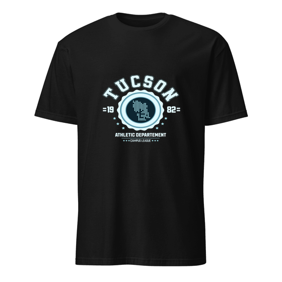 Tucson T-Shirt with Varsity Hero design (Black)