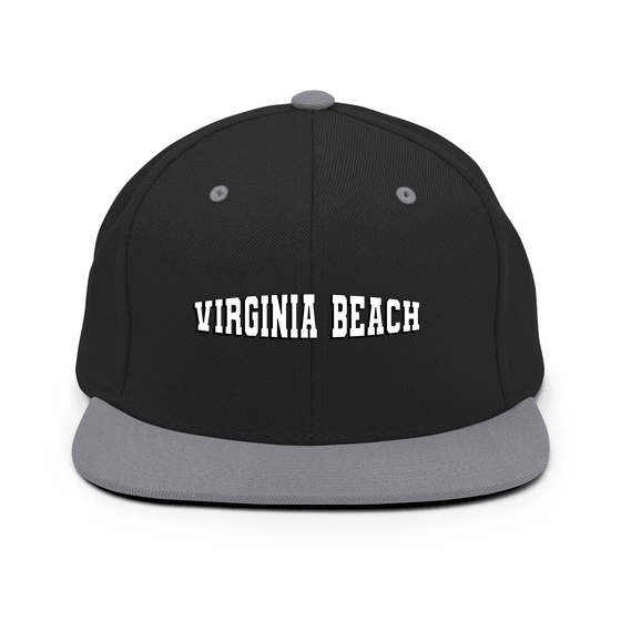 Virginia Beach Cap with Varsity1 design (Black/ Silver)