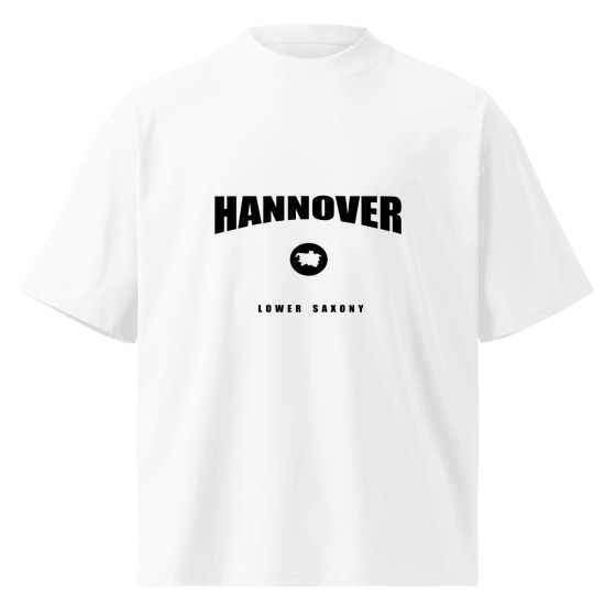Oversized Unisex Bio-T-Shirt mit breitem Kragen für Hannover